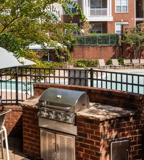 Grilling Area at MAA Preserve luxury apartment homes in Raleigh, NC