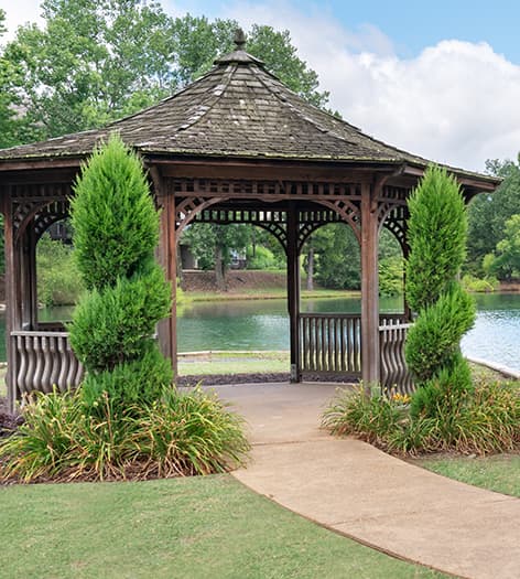 Gazebo at Reserve at Dexter Lake luxury apartment homes in Memphis, TN