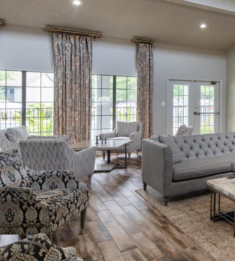 Clubhouse interior at MAA Park luxury apartment homes in Hermitage, TN