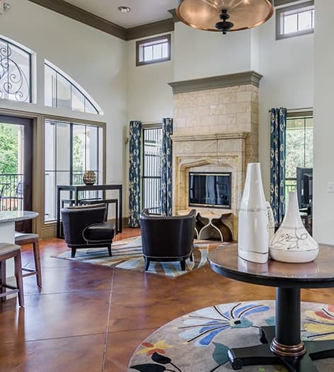 Clubhouse at Post Barton Creek luxury apartment homes in Austin, TX