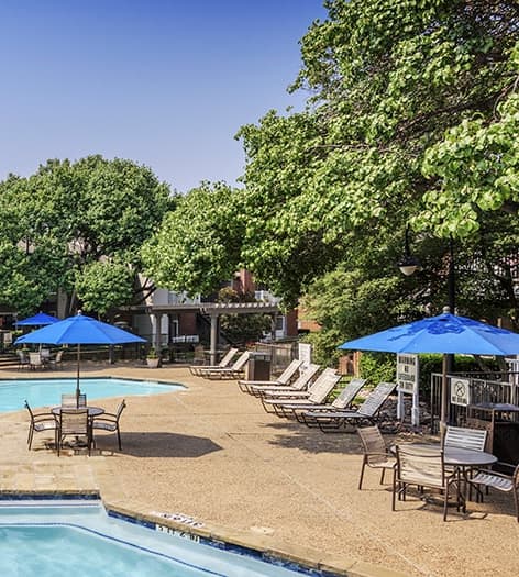 Pool 3 at Colonial Village at Grapevine luxury apartment homes in Grapevine, TX near Dallas