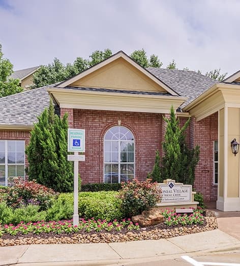 The office at Colonial Village at Shoal Creek luxury apartment homes in Dallas, TX