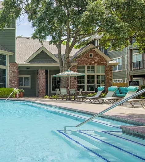 Pool at Villages at Kirkwood luxury apartment homes in Houston, TX