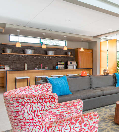 Lobby at Radius luxury apartment homes in Newport News, VA