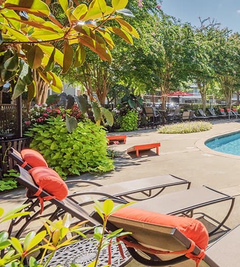 Pool at Hamptons at Hunton Park luxury apartment homes in Richmond, VA