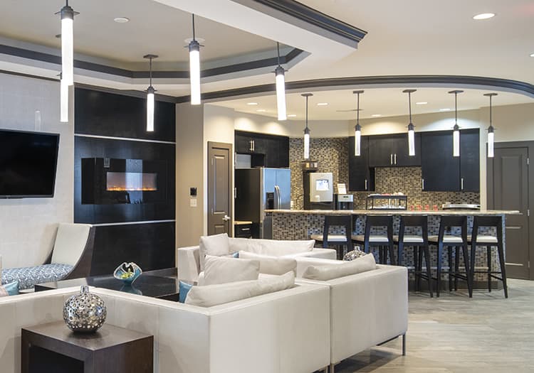 Clubhouse at Colonial Reserve at South End luxury apartment homes in Charlotte, NC