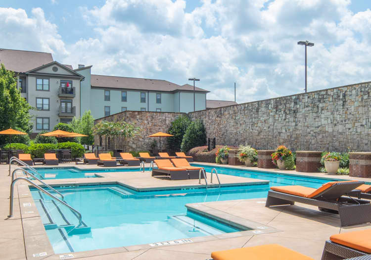 Pool 1 at Highlands of West Village luxury apartment homes in Atlanta, GA