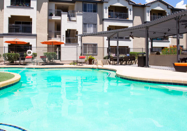 Pool at MAA City Gate luxury apartment homes in Phoenix, AZ