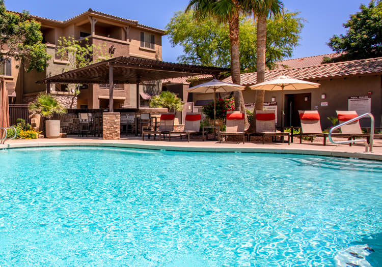 Pool at Sky View Ranch luxury apartment homes in Phoenix, AZ