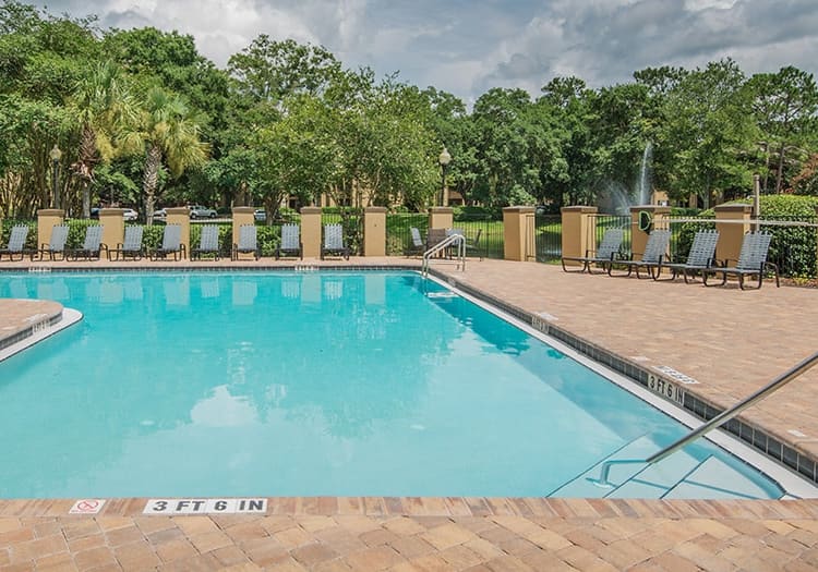 Pool at St Augustine at the Lake luxury apartment homes in Jacksonville, FL