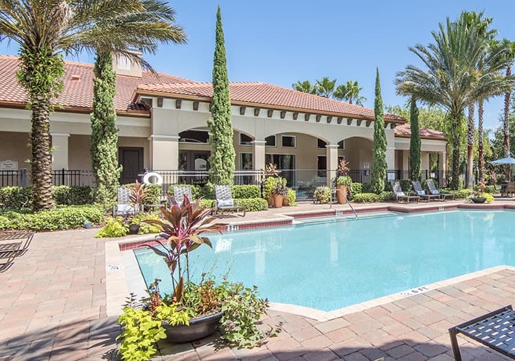 Pool 4 at Colonial Grand at Windermere luxury apartment homes in Orlando, FL
