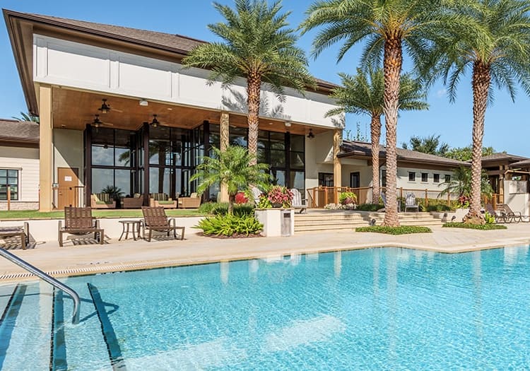 Pool at MAA Crosswater luxury apartment homes in Orlando, FL