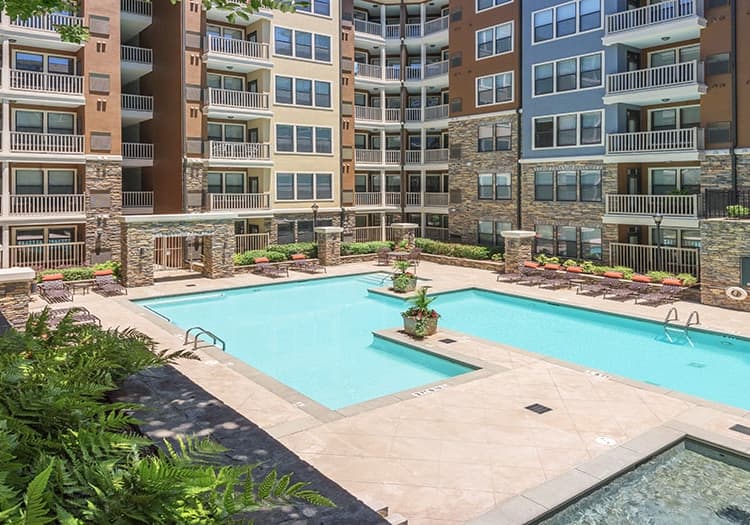 Pool at Allure at Brookwood luxury apartment homes in Atlanta, GA