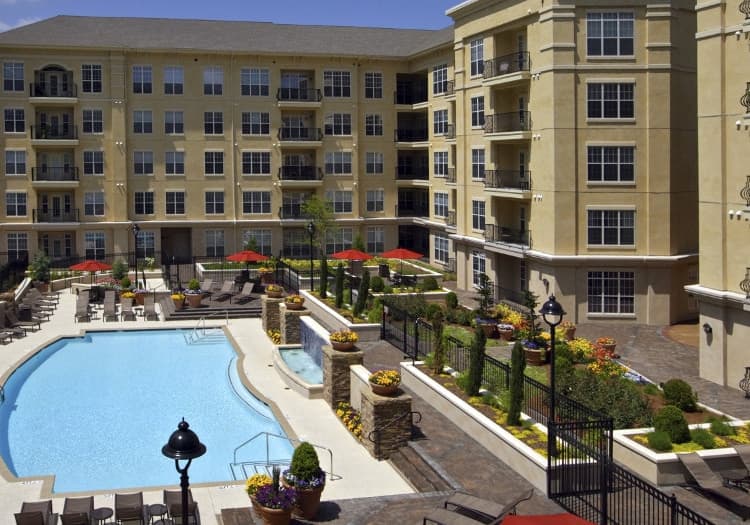 Courtyard at Post Alexander Reserve luxury apartment homes in Atlanta, GA