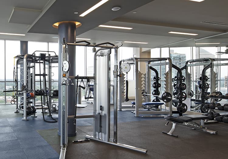 Fitness Center at MAA Midtown luxury apartment homes in Atlanta, GA