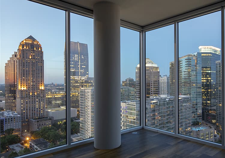 Atlanta Skyline View at Post Midtown luxury apartment homes in Atlanta, GA