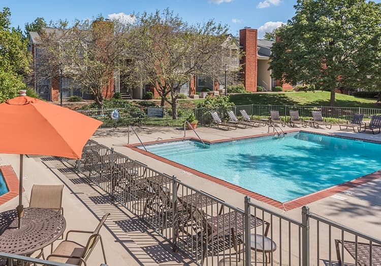 Pool 3 at The Mansion luxury apartment homes in Lexington, KY