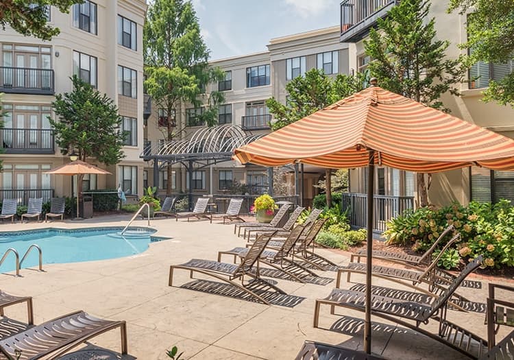 Pool at MAA Uptown luxury apartment homes in Charlotte, NC