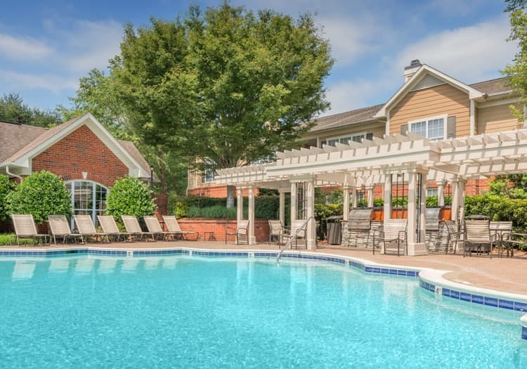 Pool at The Lake at University luxury apartment homes in Charlotte, NC