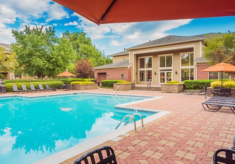 Pool 4 at MAA 900 Waterford luxury apartment homes in Cary, NC