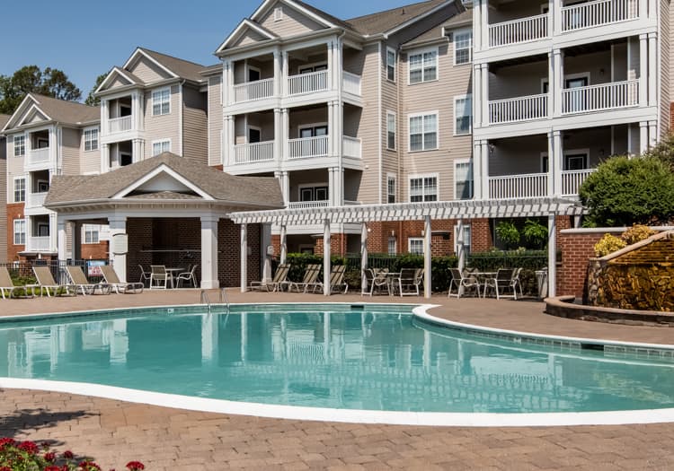 Pool at MAA Preserve luxury apartment homes in Raleigh, NC