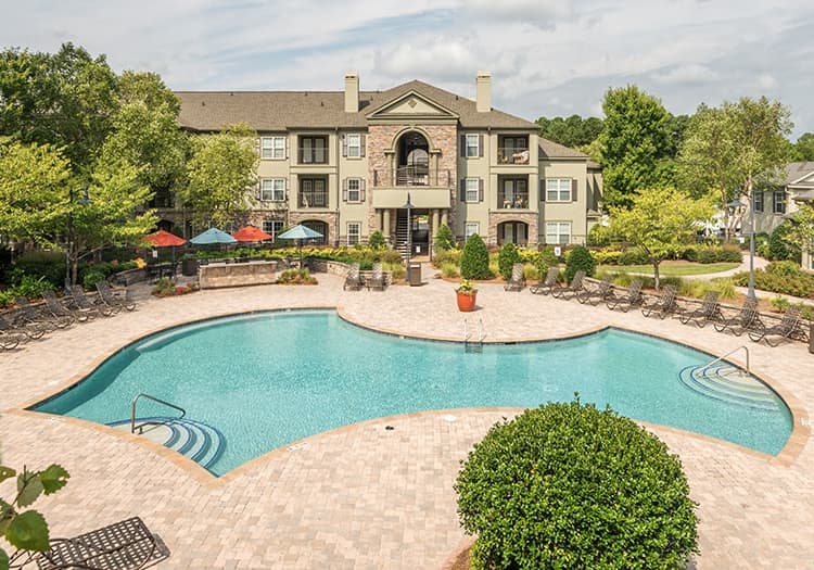 Pool at Reserve at Arringdon luxury apartment homes in Morrisville, NC