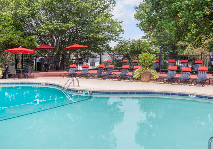 Pool at Howell Commons luxury apartment homes in Greenville, SC