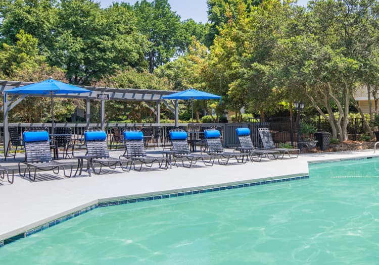 Pool at MAA Haywood luxury apartment homes in Greenville, SC