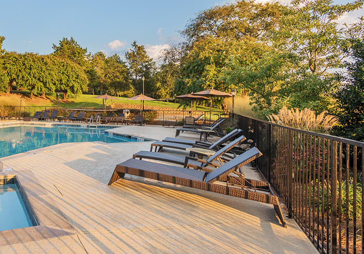 Pool at Brentwood Downs luxury apartment homes in Nashville, TN