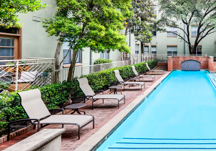 Pool at MAA Addison Circle luxury apartment homes in Dallas, TX