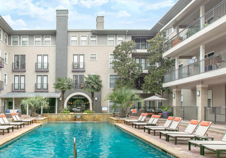 Pool 1 at MAA Legacy luxury apartment homes in Dallas, TX