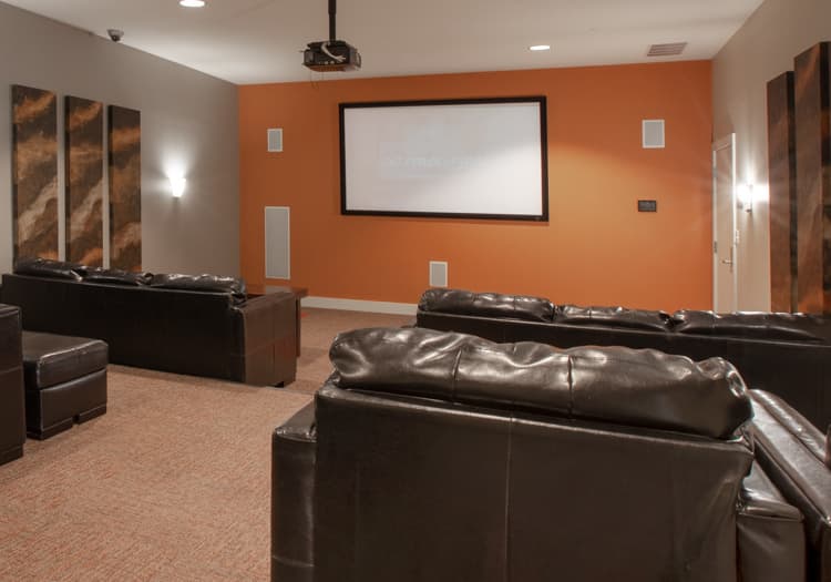 Media Room at Times Square at Craig Ranch luxury apartment homes in Dallas, TX
