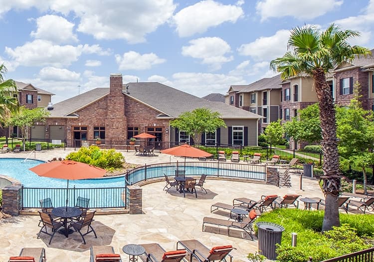 Pool at Grand Cypress luxury apartment homes in Houston, TX