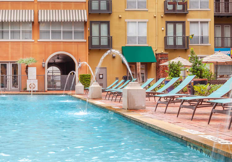 Pool2 at Post Midtown Square luxury apartment homes in Houston, TX