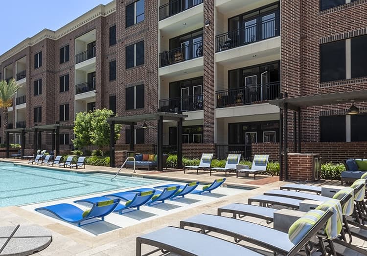 Pool at Yale at 6th luxury apartment homes in Houston, TX