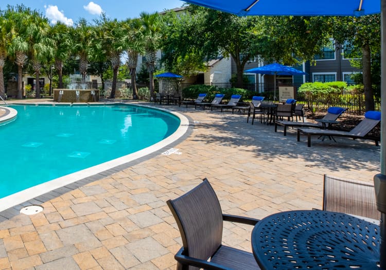 Pool at Stone Ranch at Westover Hills luxury apartment homes in San Antonio, TX
