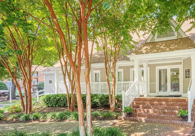 Exterior at Colonial Village at Greenbrier luxury apartments in Fredericksburg, VA