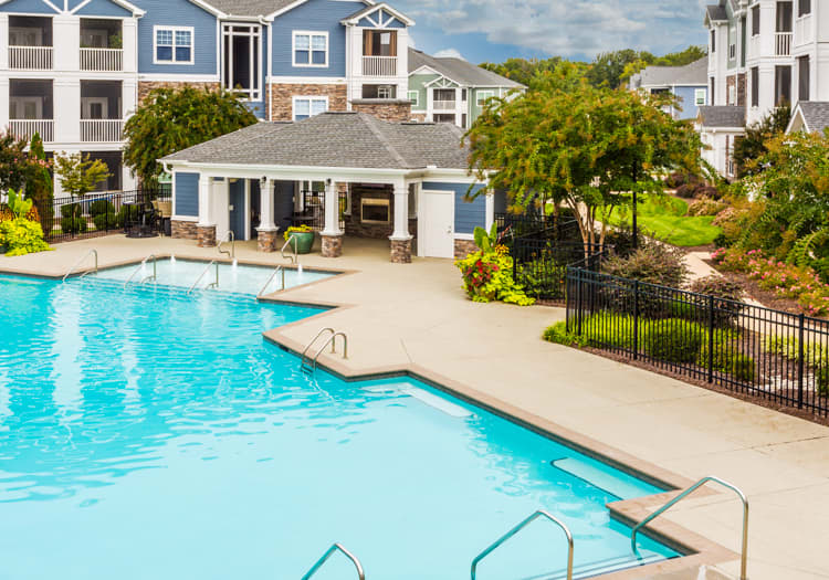 Pool at Seasons at Celebrate Virginia luxury apartment homes in Fredericksburg, VA