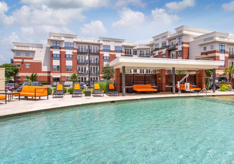 Pool at Radius luxury apartment homes in Newport News, VA