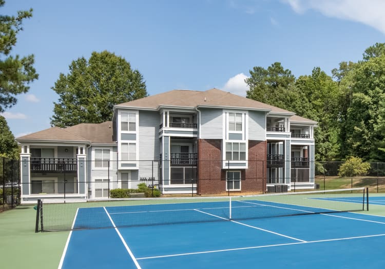 Tennis Court at Colonial Village at Waterford luxury apartment homes in Richmond, VA