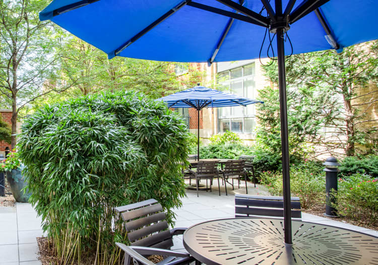 Grill at Post Carlyle luxury apartment homes in Alexandria, VA