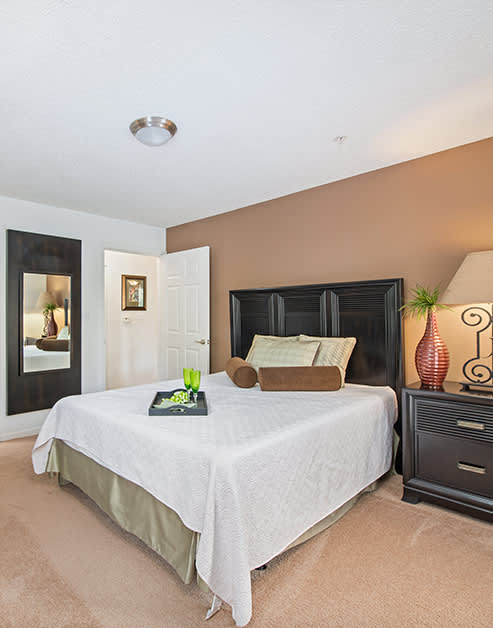 Bedroom at MAA South Tryon luxury apartment homes in Charlotte, NC