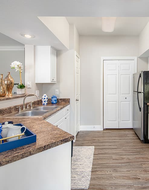 Kitchen at MAA Greenwood Forest luxury apartment homes in Houston, TX