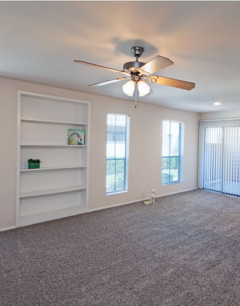 Living room at MAA Cypresswood luxury apartment homes