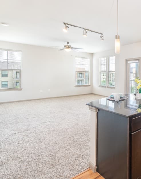 Living room at MAA Vintage Park luxury apartment homes in Houston, TX