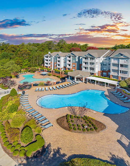 Pool at MAA Preserve luxury apartment homes in Raleigh, NC