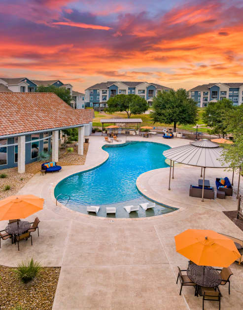 Pool at MAA Alamo Ranch luxury apartment homes in San Antonio, TX