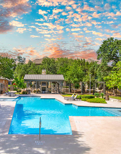 Pool at MAA Bulverde luxury apartment homes in San Antonio, TX