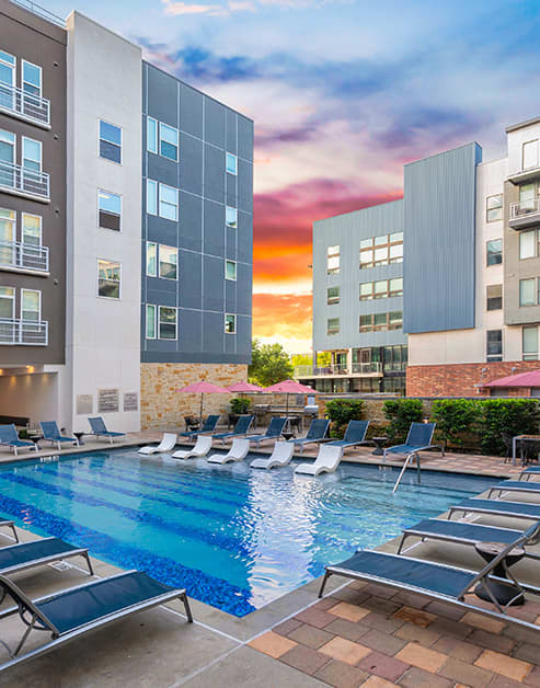 Pool at MAA South Lamar luxury apartment homes in Austin, TX
