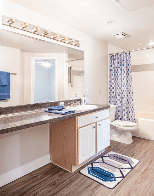 Bathroom at MAA Ranchstone luxury apartment homes in Houston, TX